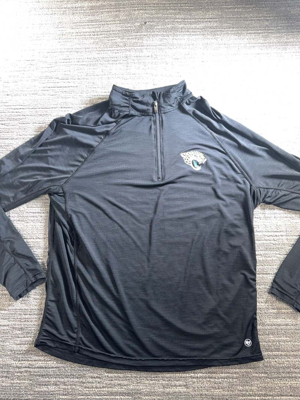 47 Brand Jacksonville Jaguars Forward Quarter-Zip Pullover Size Large